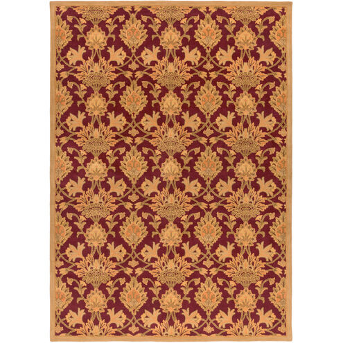 Caesar 180 X 144 inch Burgundy, Khaki, Burnt Orange, Dark Brown Rug