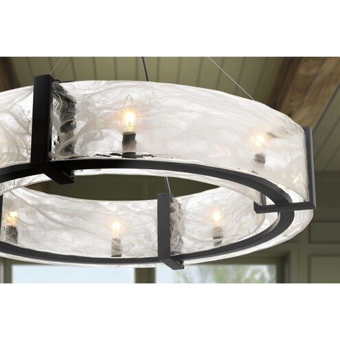 Cloud Break 8 Light 32.5 inch Coal Pendant Ceiling Light
