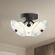 Alora Mood Hera LED 12.5 inch Matte Black Flush Mount Ceiling Light