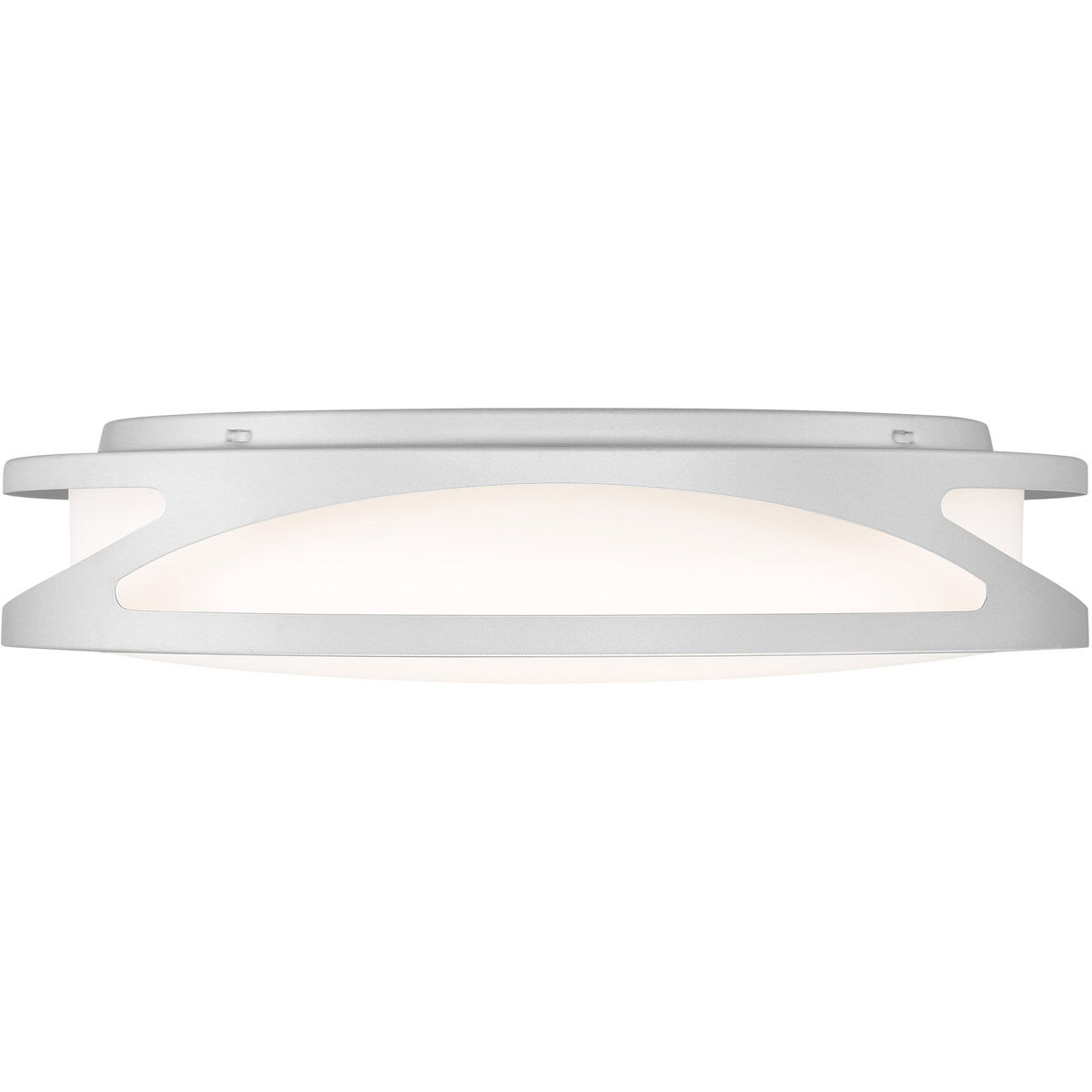 Lucia LED 21.75 inch Satin and White Flush Mount Ceiling Light