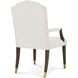 Wharton Cambridge Dining Arm Chair, Wooden, Upholstered, Marlborough by Alexa Hampton