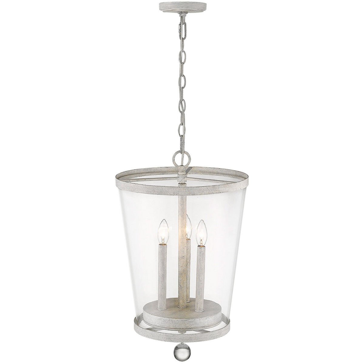 Callie 3 Light 14 inch Country White Foyer Pendant Ceiling Light