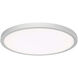 Geos LED 15 inch Titanium Flush Mount Ceiling Light in 3000K, dweLED