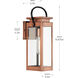 Union Square 1 Light 15.87 inch Antique Copper Wall Lantern, Design Series