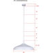 Holland 4 Light 22 inch Matte White and Gold Pendant Ceiling Light