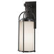 Galena 1 Light 21 inch Espresso Outdoor Wall Sconce in Opal Etched Glass