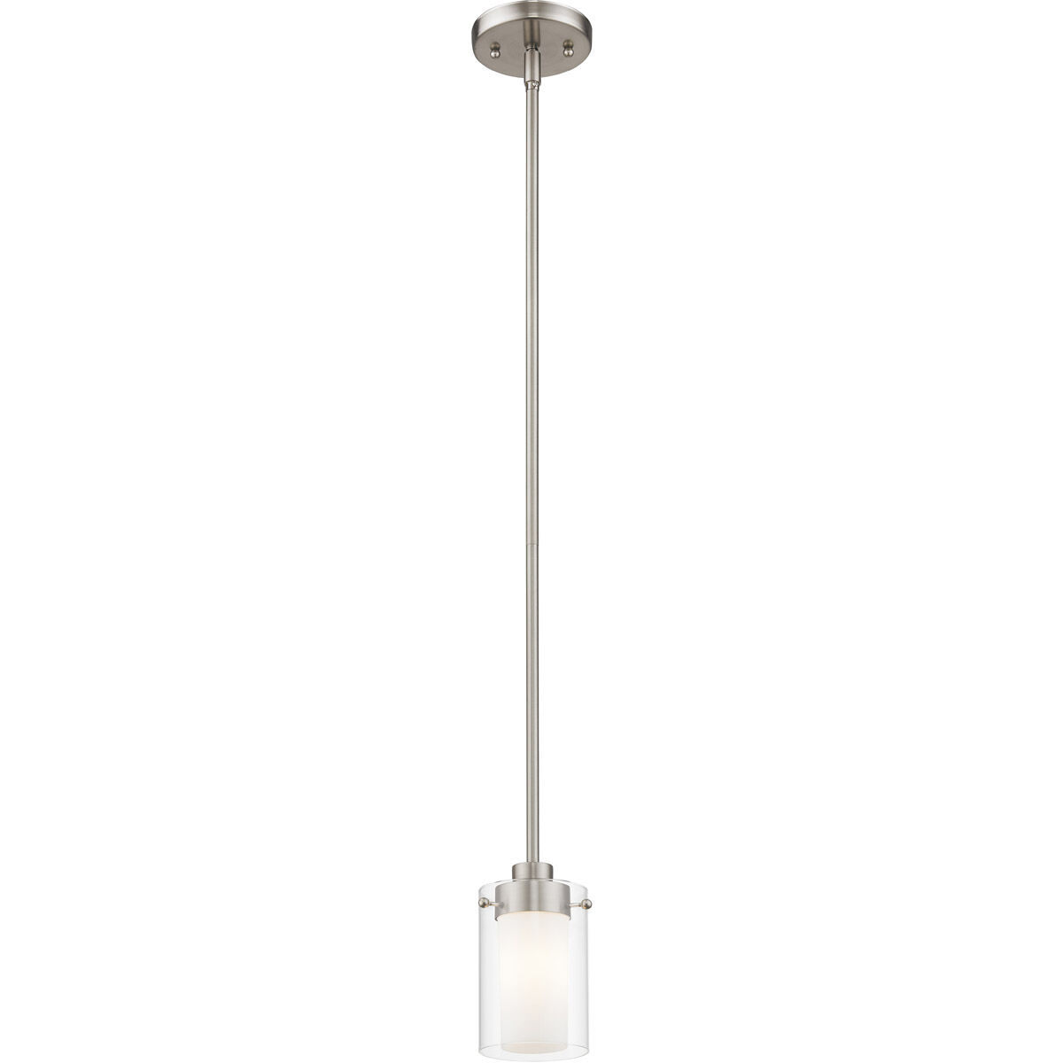 Manhattan 1 Light 5 inch Brushed Nickel Mini Pendant Ceiling Light