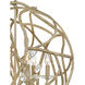 Eve LED 24 inch Champagne Gold Chandelier Ceiling Light, Orb