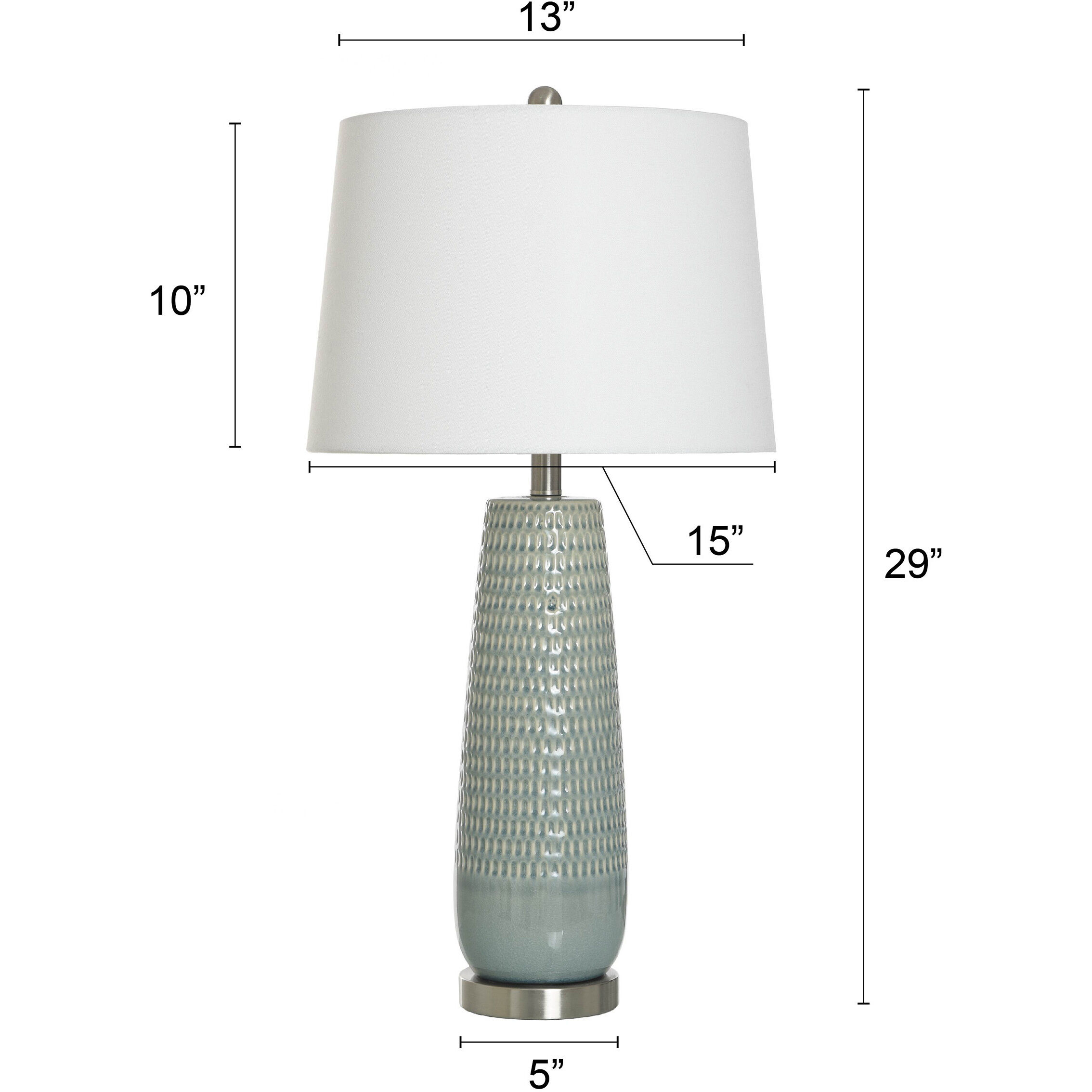 Starlite 29 inch 150.00 watt Sage Green Table Lamp Portable Light