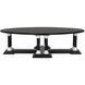 Desoto 66 X 38 inch Hand Rubbed Black and Solid White Coffee Table