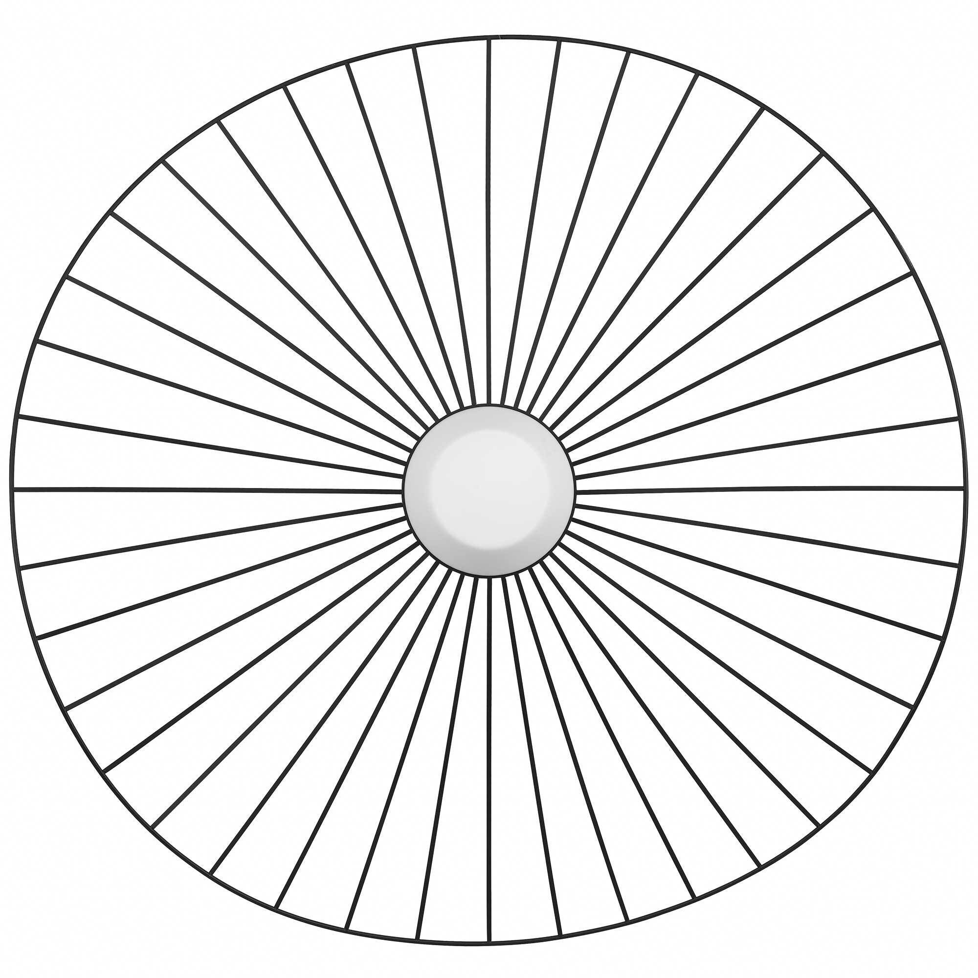 New Wave LED 44 inch Sand Black Outdoor Pendant