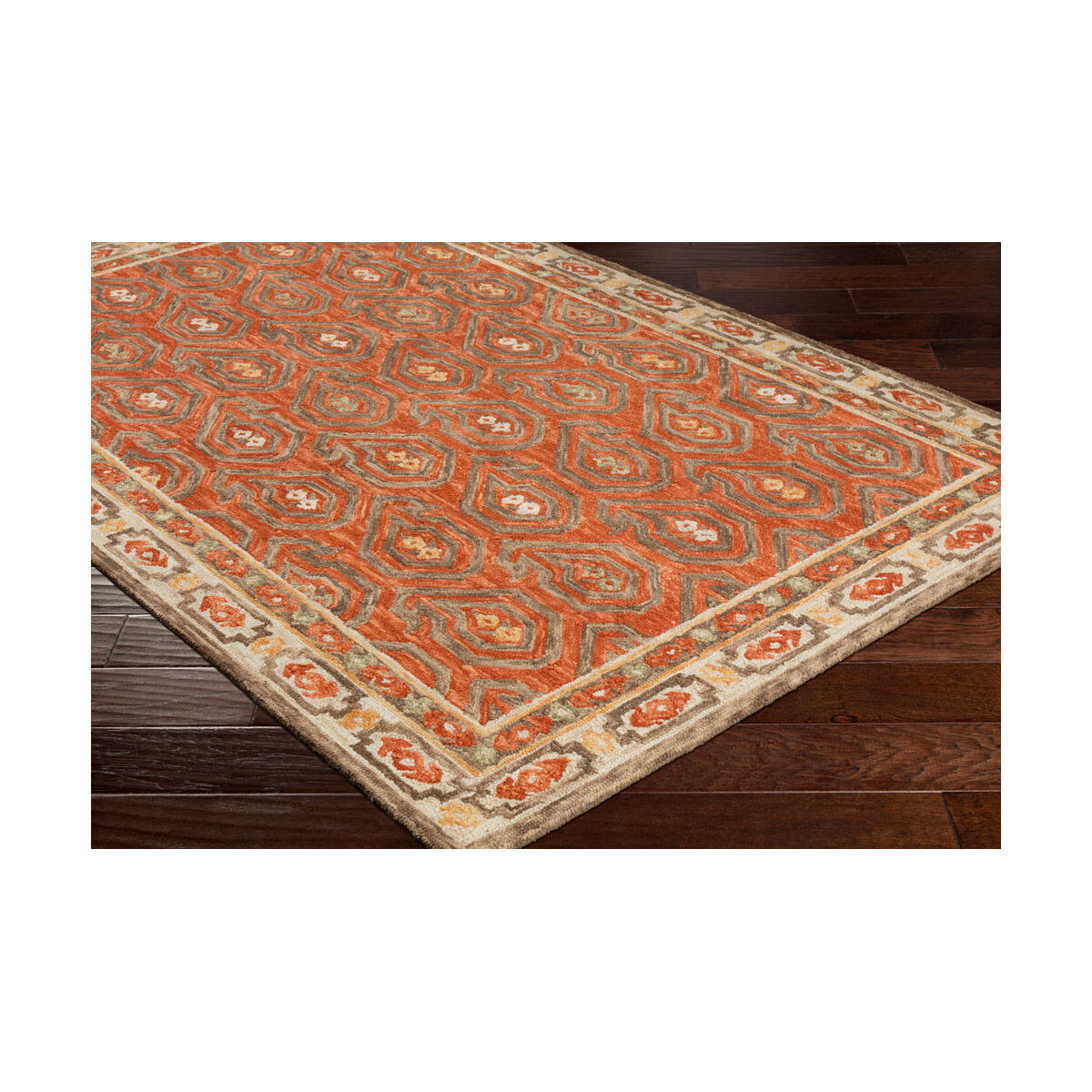 Bonifate 36 X 24 inch Clay/Camel/Cream/Tan/Wheat Rugs, Rectangle