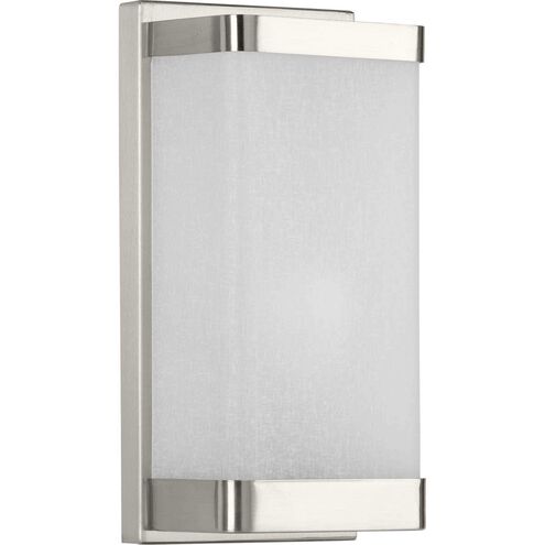 Linen Glass 1 Light 6 inch Brushed Nickel Wall Sconce Wall Light