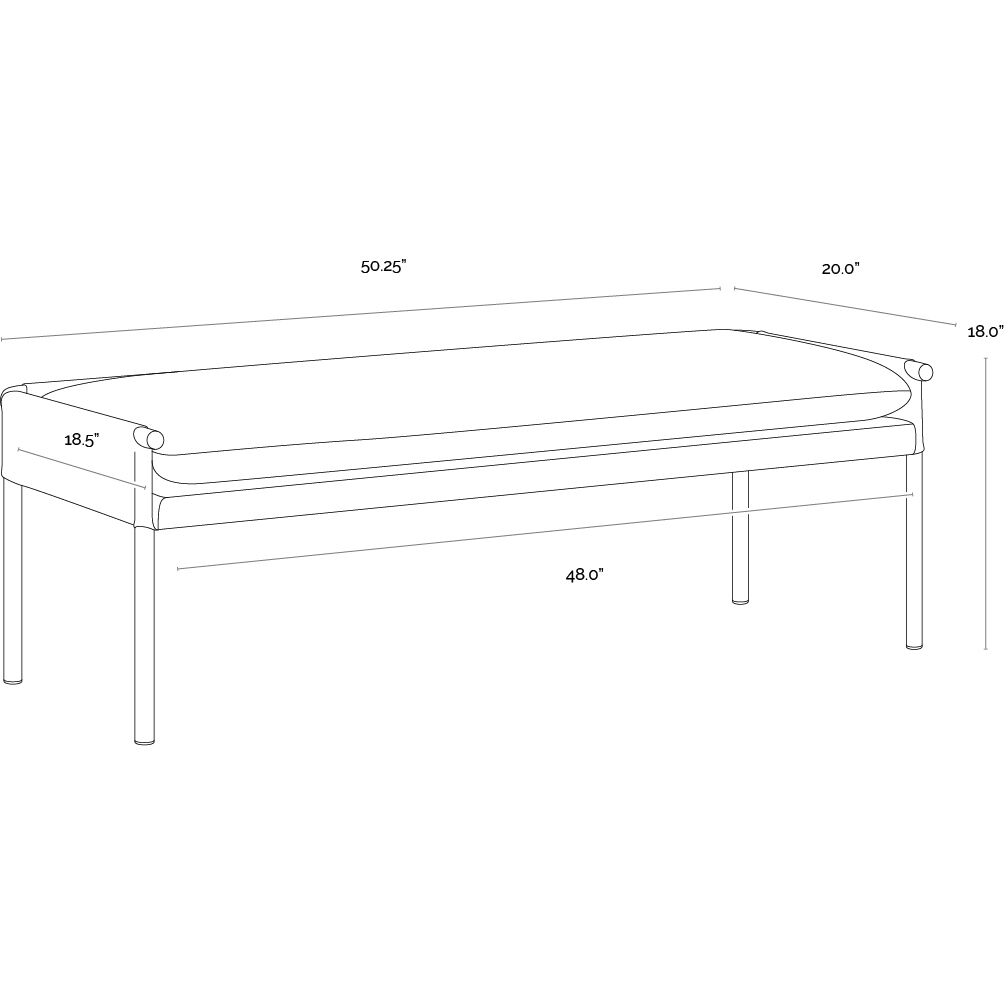 Bellevue Belfast Heather Grey / Bravo Ash Bench