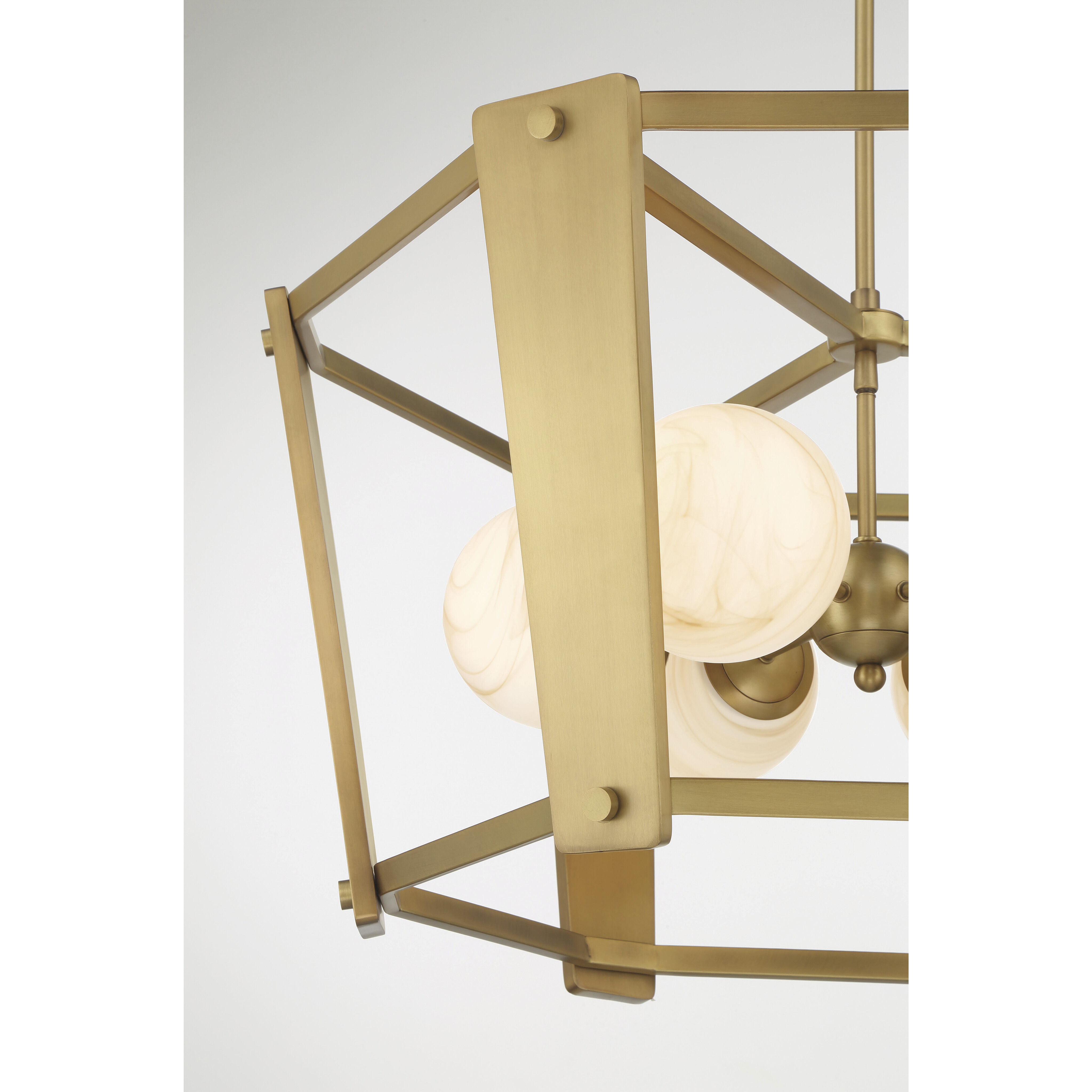 Shimmer 6 Light 30.75 inch Legacy Brass Pendant Ceiling Light