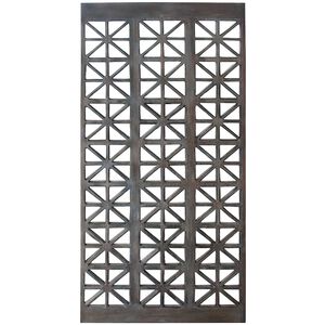 Medallion 84 inch Dark Brown with Graywash Privacy Screen