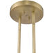 Perret 2 Light 3 inch Aged Brass Pendant Ceiling Light