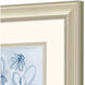 Dream Blue Blossom Blue and Gray Framed Art