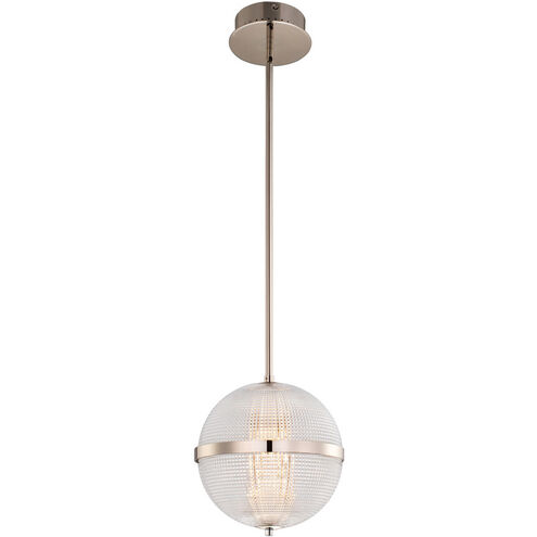 Portland LED 10 inch Polished Nickel Mini Pendant Ceiling Light