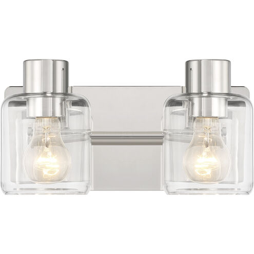 Rori 2 Light 12.38 inch Polished Nickel Vanity Light Wall Light