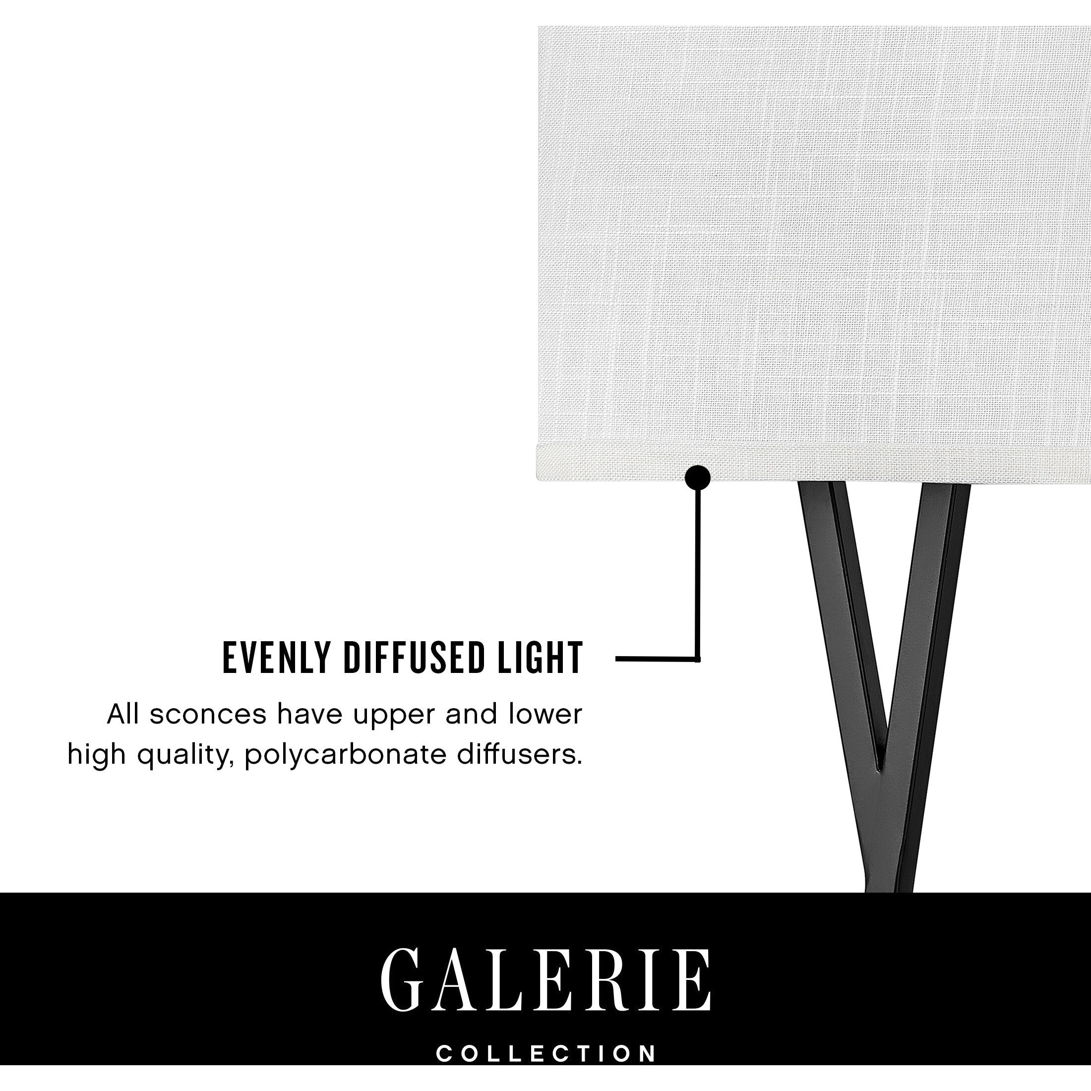 Galerie Axis LED 8 inch Heritage Brass ADA Indoor Wall Sconce Wall Light