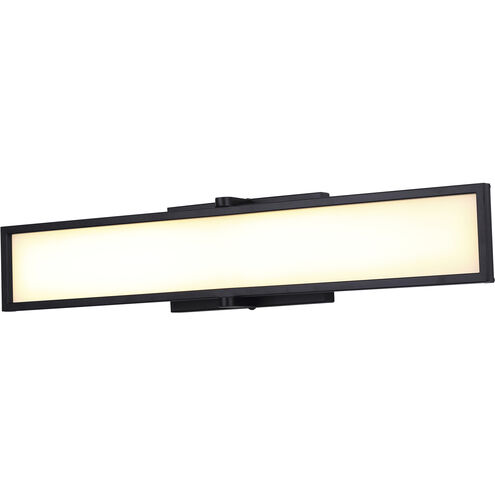 Pax LED 24 inch Matte Black Vanity Light Wall Light