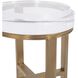 Lombard 22.5 X 9.25 inch Gold Drink Table