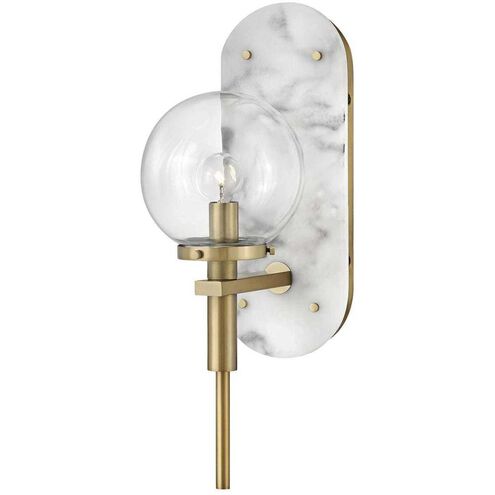 Lisa McDennon Gilda 1 Light 5.5 inch Heritage Brass Indoor Wall Sconce Wall Light
