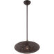 Charlton 1 Light 16 inch Bronze with Antique Brass Accents Pendant Ceiling Light