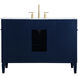 Williams 48 X 35 inch Blue and Brush Gold Vanity Sink Set