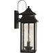 Crossbend 2 Light 19 inch Dark Bronze Gilded Outdoor Wall Mount