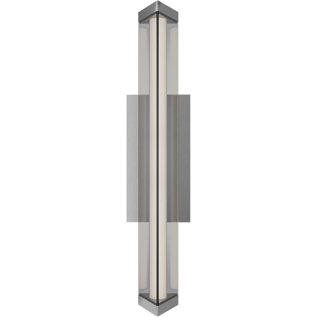 Boulevard LED 18 inch Brushed Nickel Bath Vanity & Wall Light in 3000K, dweLED