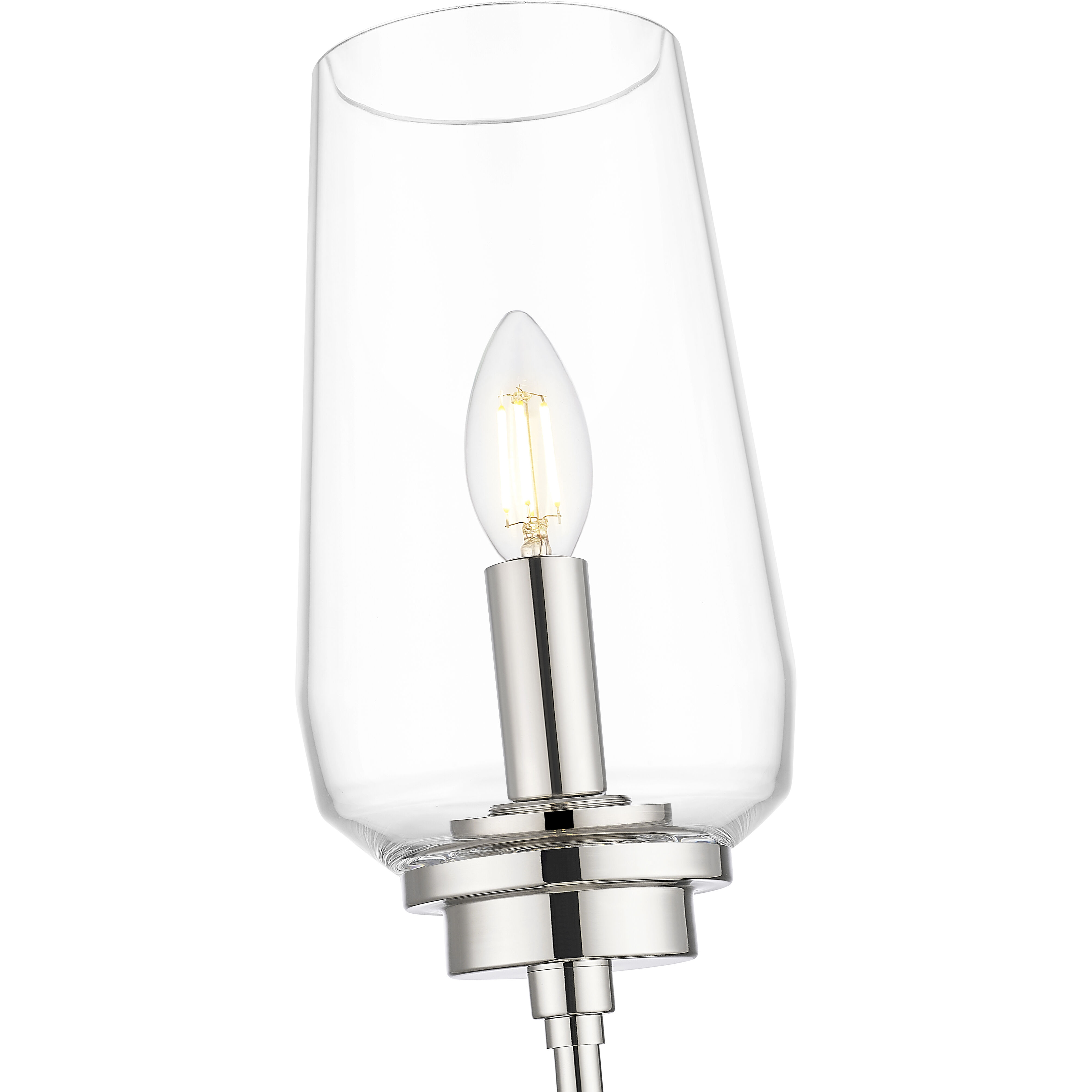 Clara Wall Sconce Wall Light in Polished Nickel