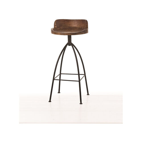 Hinkley 34.5 inch Sandblast Antique Wax and Natural Iron Bar Stool