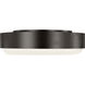 Richard June Aurelle 3 Light 17.25 inch Aged Iron Flush Mount Ceiling Light in LED