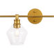 Gene 1 Light 14.7 inch Brass Wall sconce Wall Light, Left