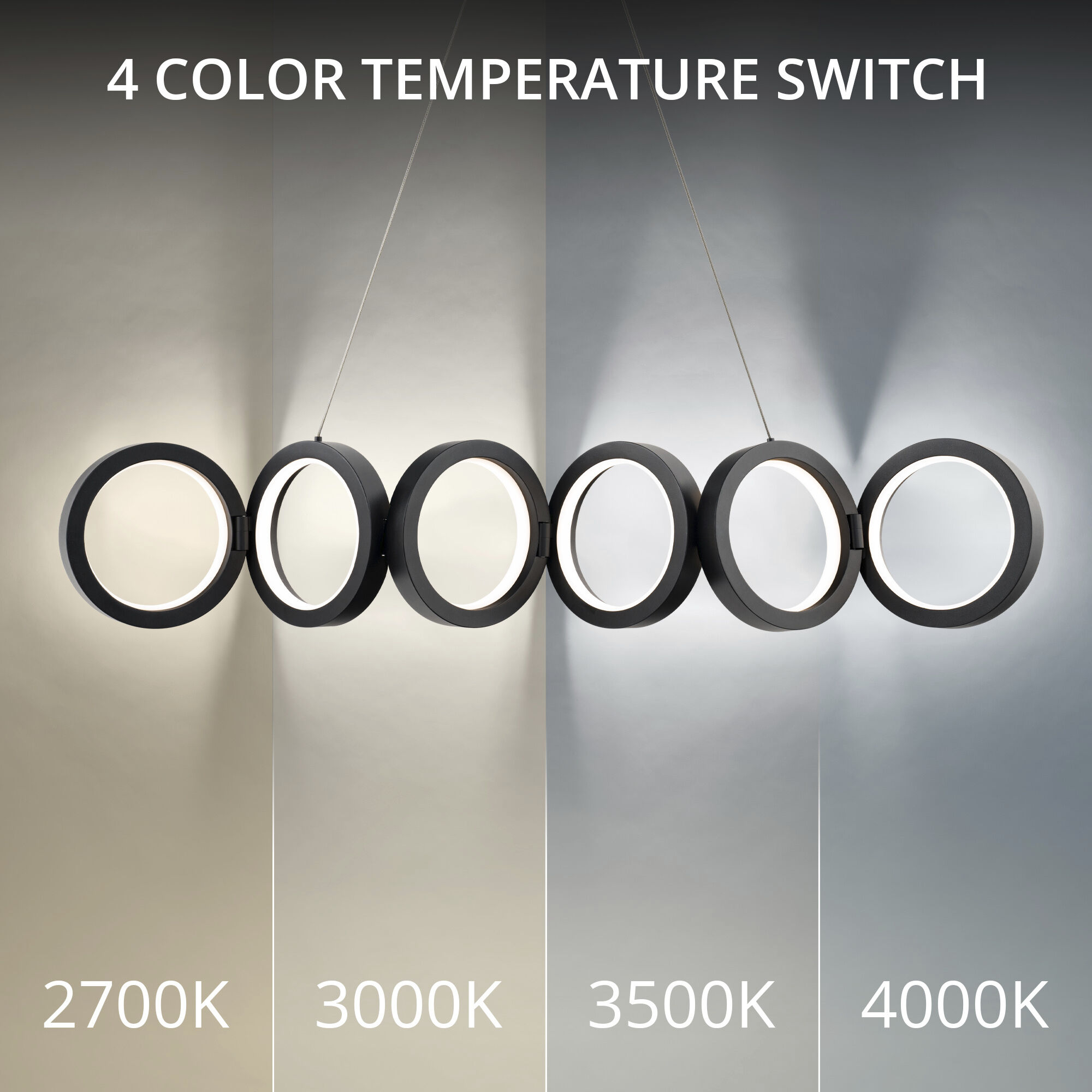 Cabot Linear Pendant Ceiling Light in 4000K, dweLED