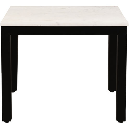 Parson 22 X 18 inch White Marble End Table