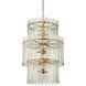 Electra 9 Light 29 inch Antique Brass Chandelier Ceiling Light