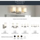 Crosby 3 Light 23 inch Brushed Nickel Wall Mt Bath 3 Arm Wall Light