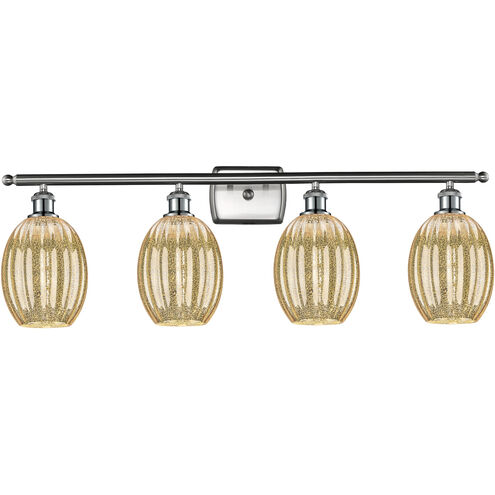 Ballston Preston 4 Light 36.25 inch Brushed Satin Nickel Bath Vanity Light Wall Light in Mercury