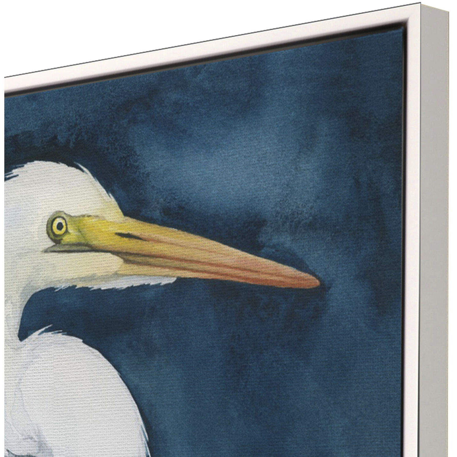 Midnight Hunter Blue and White Canvas