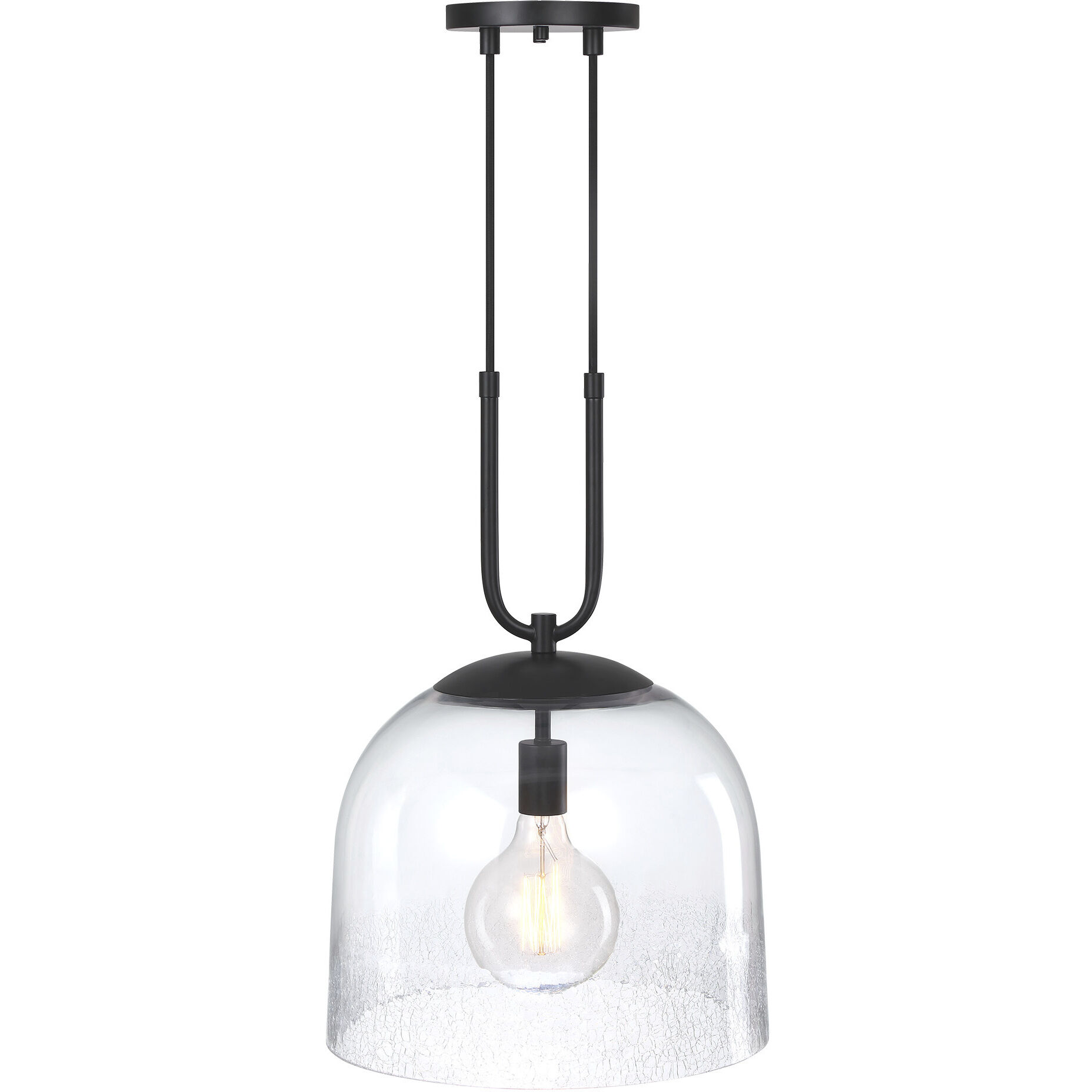 Astra LED 14 inch Matte Black Down Pendant Ceiling Light