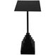 Nova 26 X 18.5 inch Matte Black Cigar Table