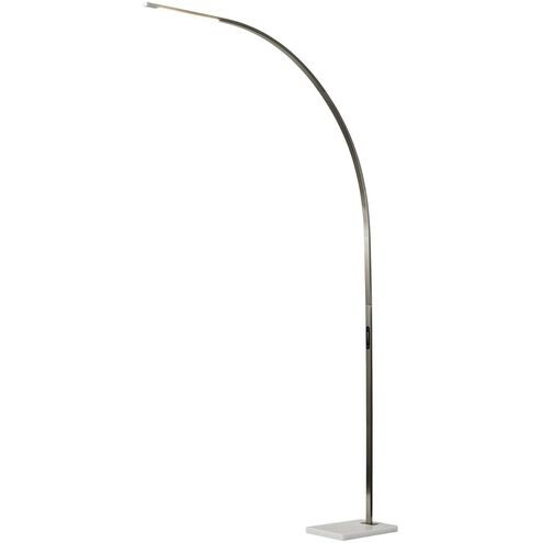 Sonic 91 inch 24.00 watt Brushed Steel Arc Lamp Portable Light