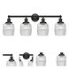 Colton 4 Light 33 inch Matte Black Bath Vanity Light Wall Light