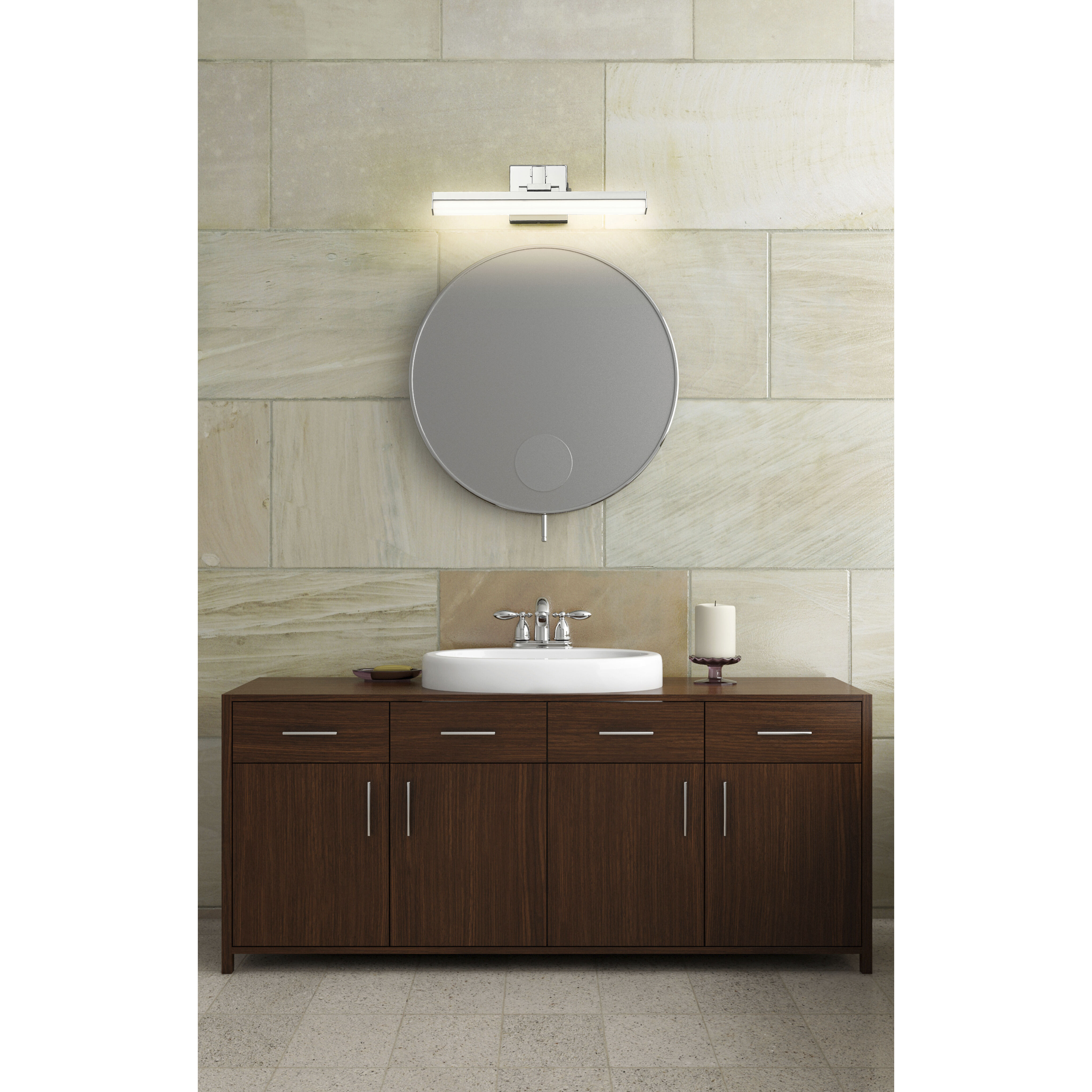 Liam LED 18 inch Chrome Vanity Wall Light