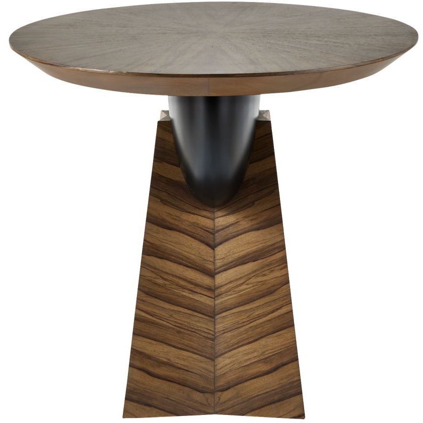 Dorette 42 X 33 inch Chateau Gray and Matte Black Entry Table