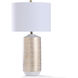 Contini 32 inch 150.00 watt Gold and White Table Lamp Portable Light