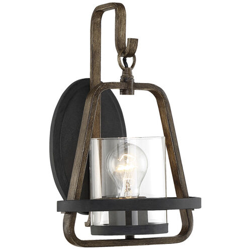 Ryder 1 Light 9 inch Forged Black Wall Sconce Wall Light